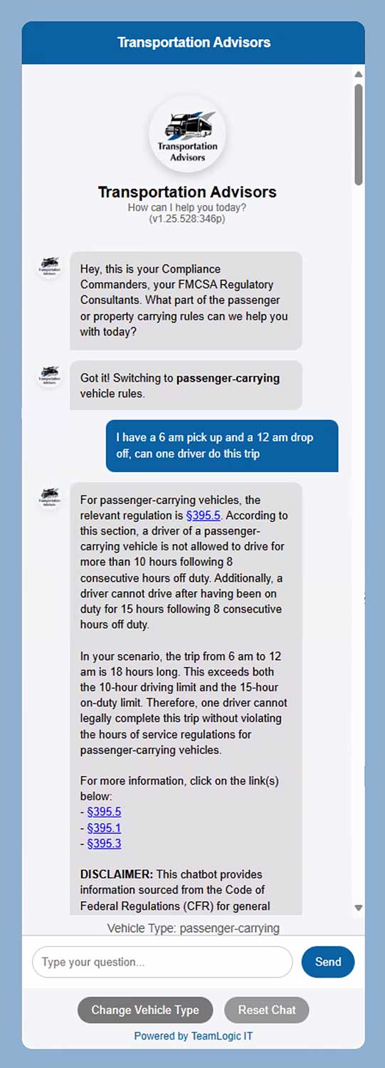 Chatbot-Screenshot