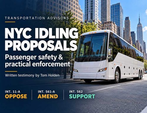 NYC Motorcoach Idling: Tom Holden Joins the Call for Practical Reform